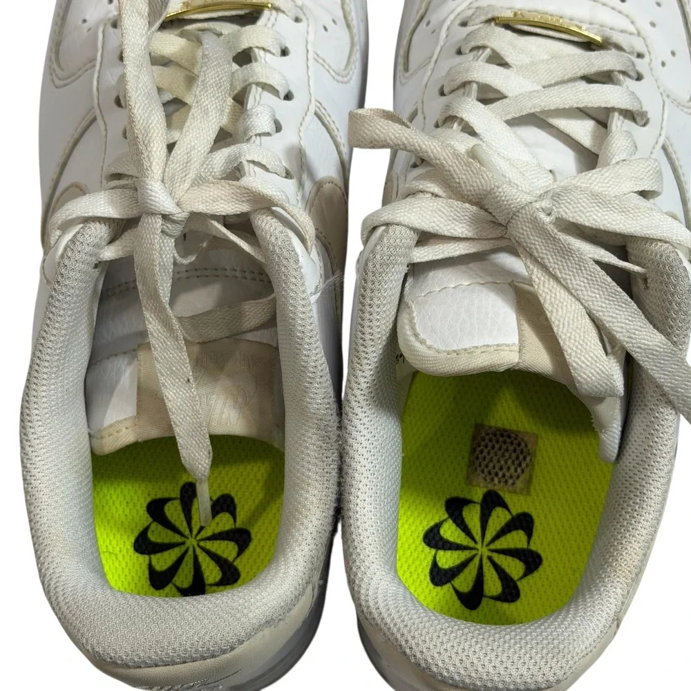 Nike Air Force‎ 1 Low Women Size 8 White Beige AF1 Sneakers